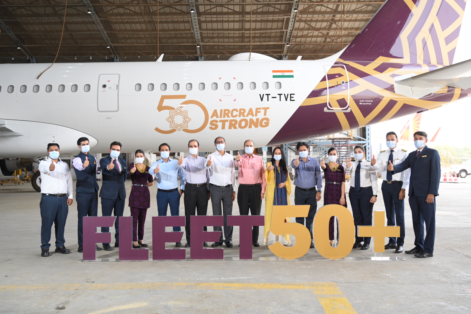 Vistara Celebrates The Milestone Of 50 Aircraft Strong Fleet By ...