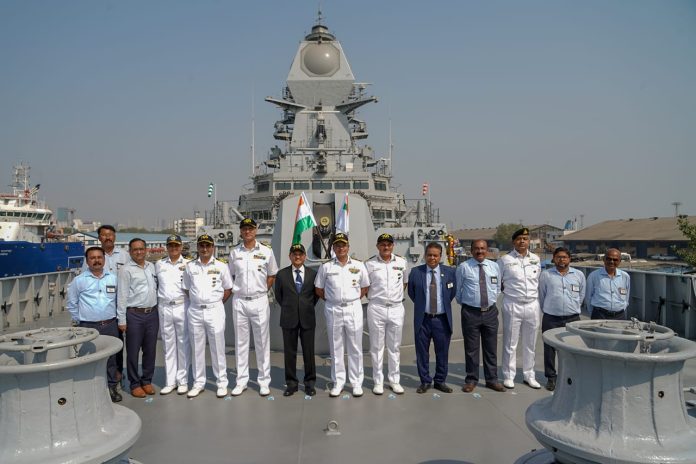 MDL Delivers 2nd Ship Of P15B Class Guided Missile Destroyer To Indian ...